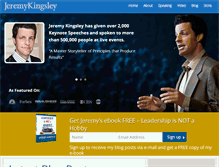 Tablet Screenshot of jeremykingsley.com